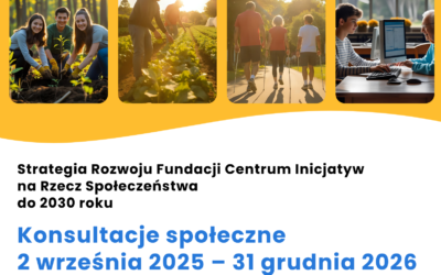Ruszamy z konsultacjami naszej Strategii rozwoju do 2030 roku!